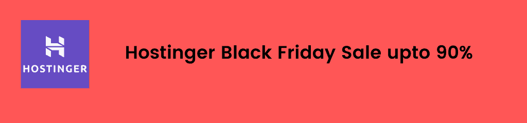 Hostinger Black Friday sale