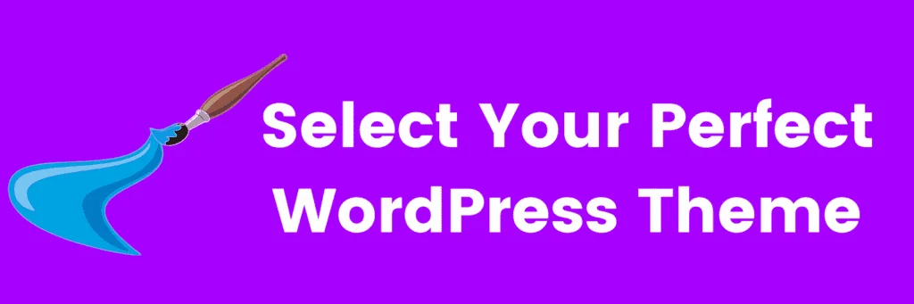 select your wordpress theme 