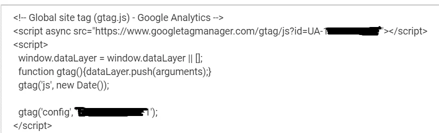 google analytics code