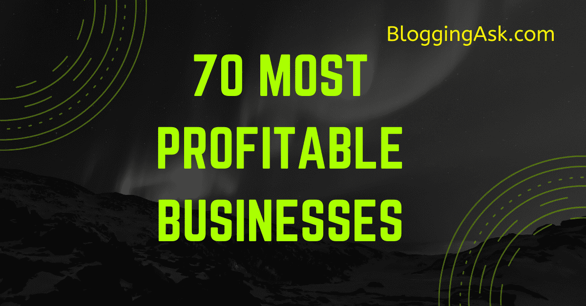 Most Profitable businesses