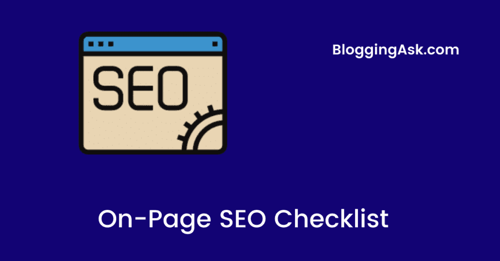 seo checklist