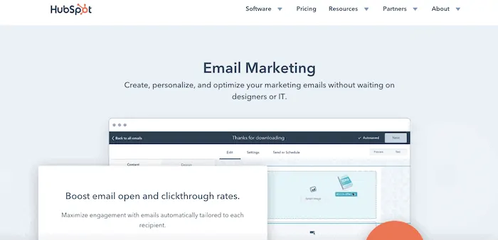 free email marketing services hubspot