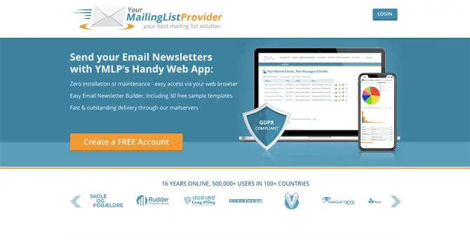 ymlp free email marketing service