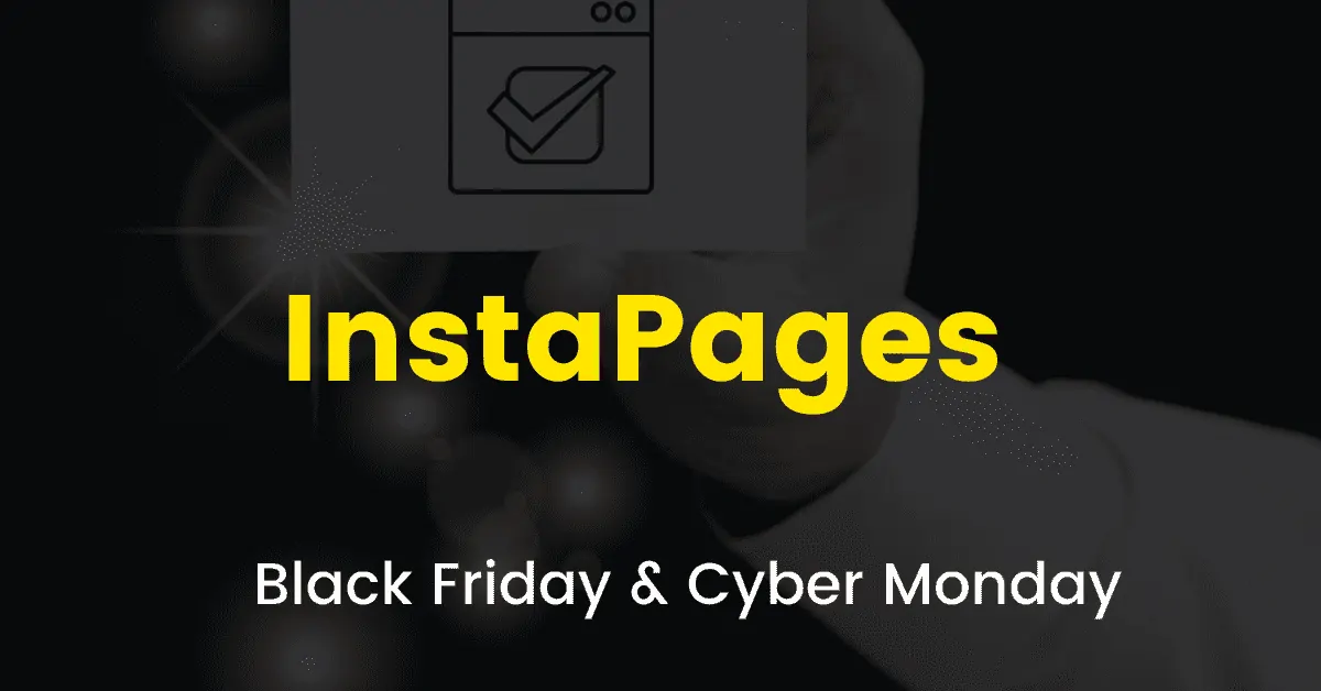 Instapages black friday sale