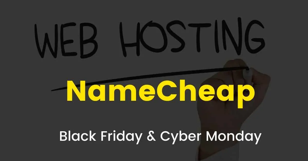 Namecheap black friday sale