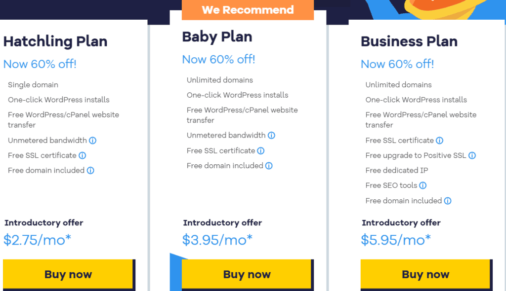 hostgator pricing