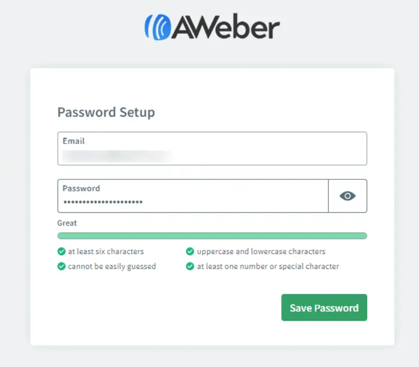 aweber account setup