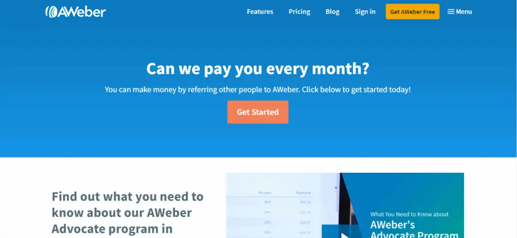 AWeber Affiliate Program