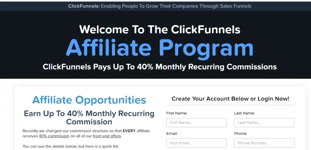 ClickFunnels Affiliate Program