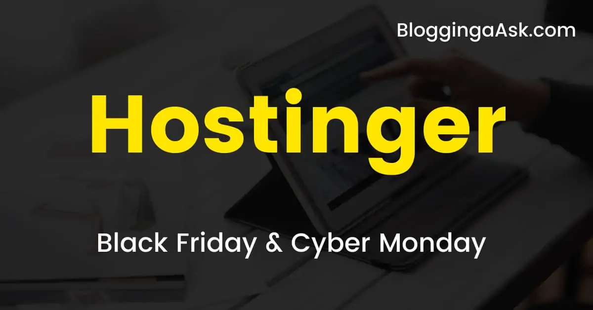 Hostinger Black Friday Deals