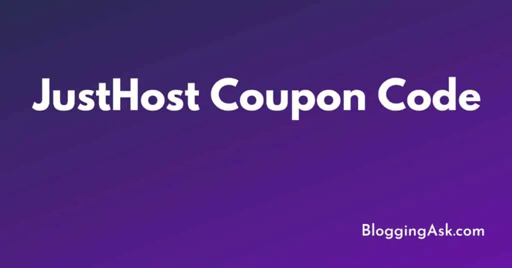 JustHost Coupon Code