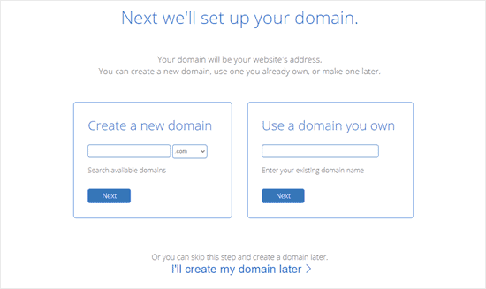 bluehost-set-up-domain