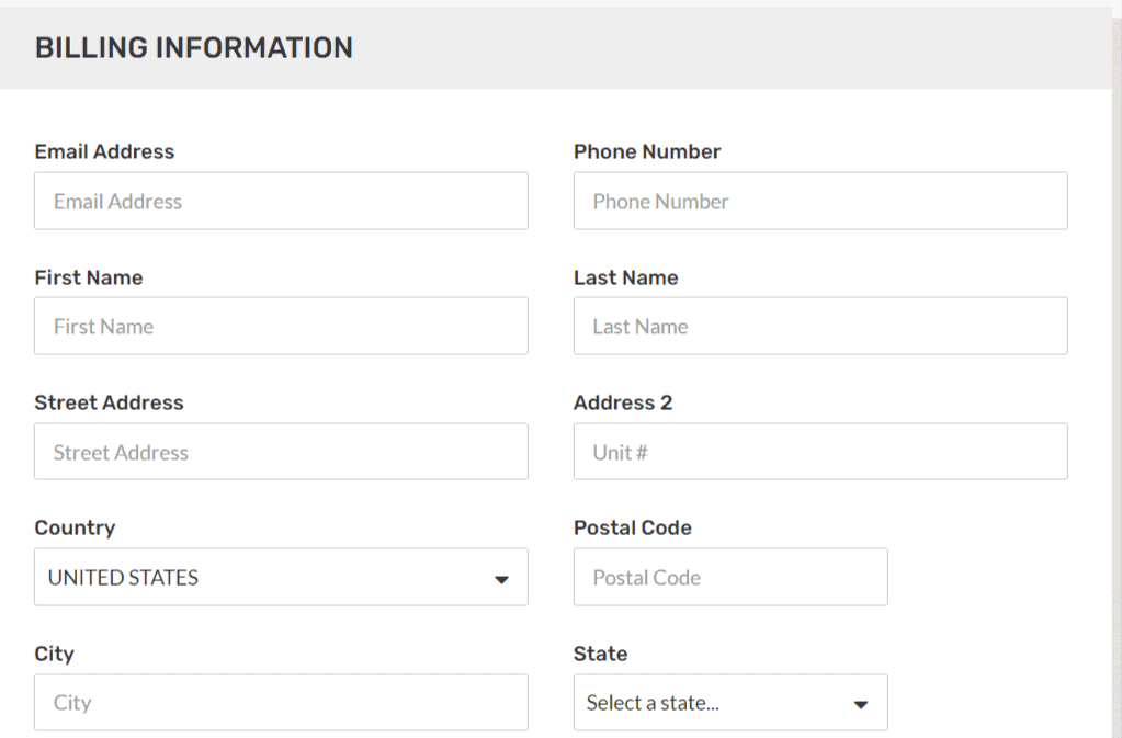 ipage billing information