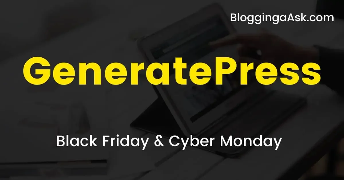 generatepress black friday deals