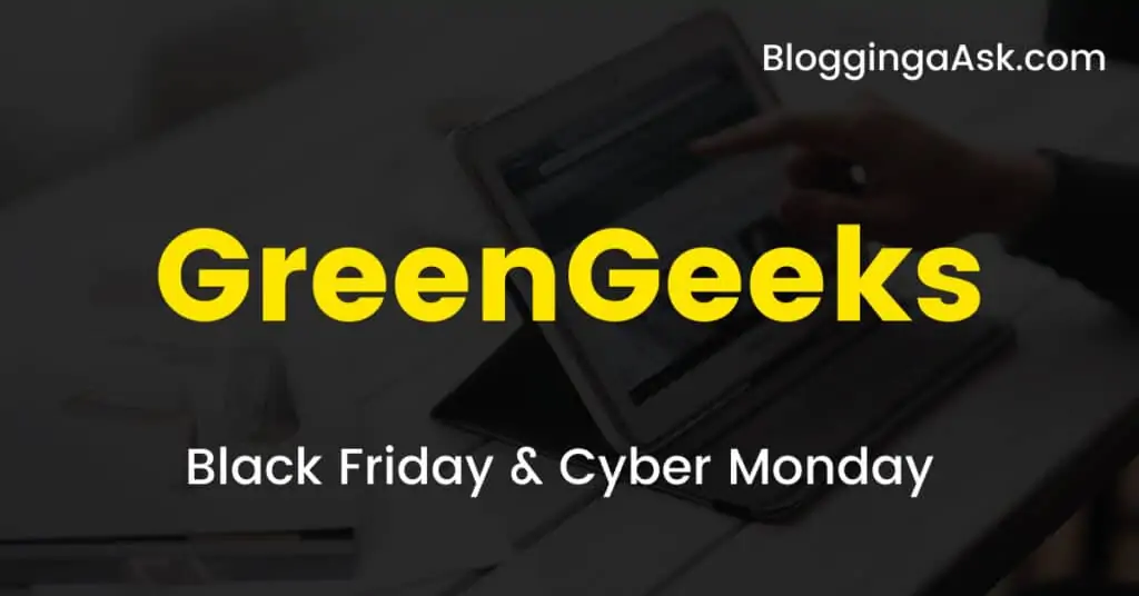 Greengeeks black friday