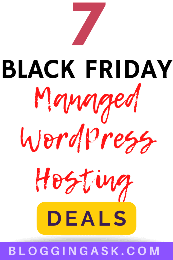 7 Black Friday Managed WordPress hosting deals.
