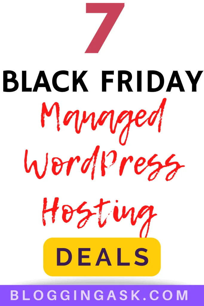 7 Black Friday Managed WordPress hosting deals.