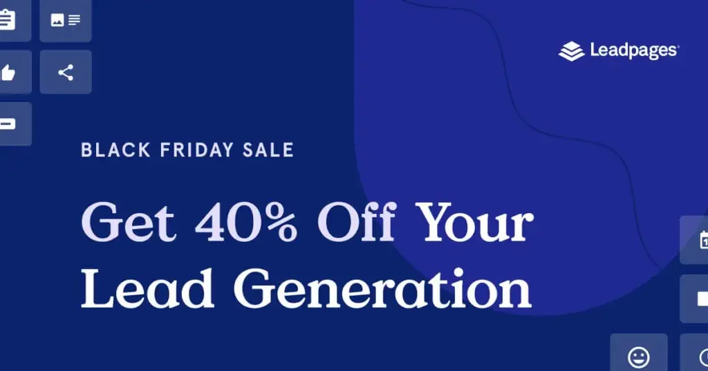Leadpages black friday 2023
